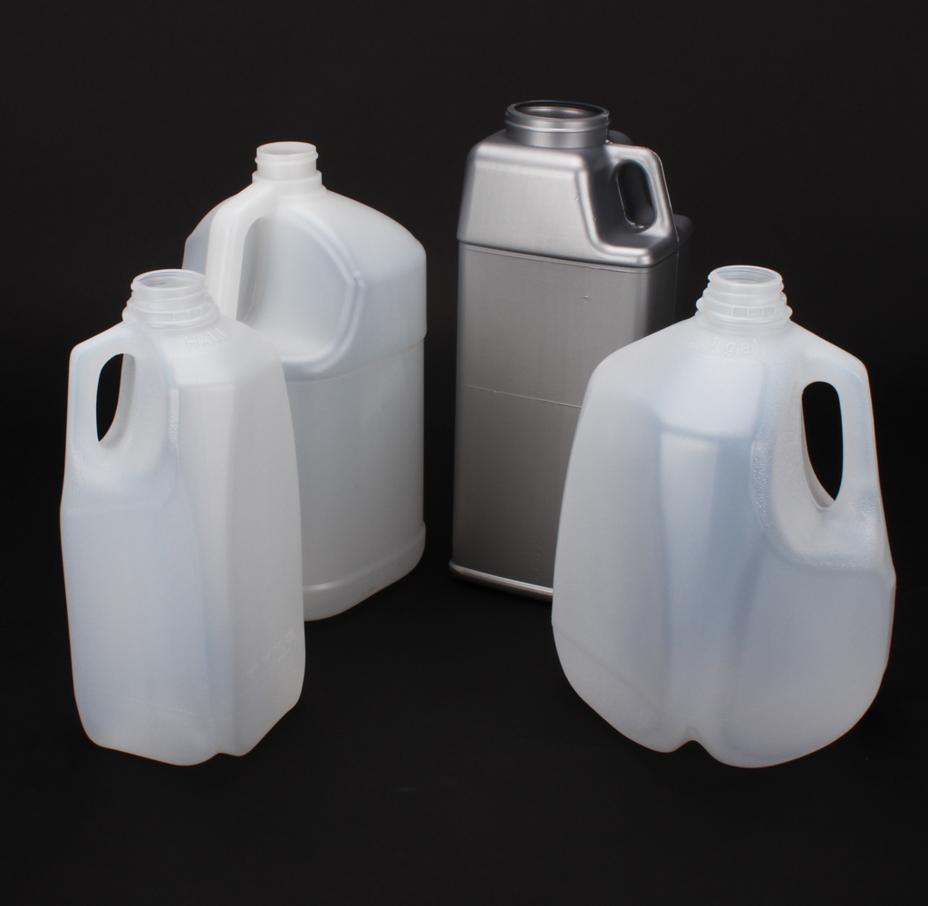 19 Plastic Square Jugs #216-219