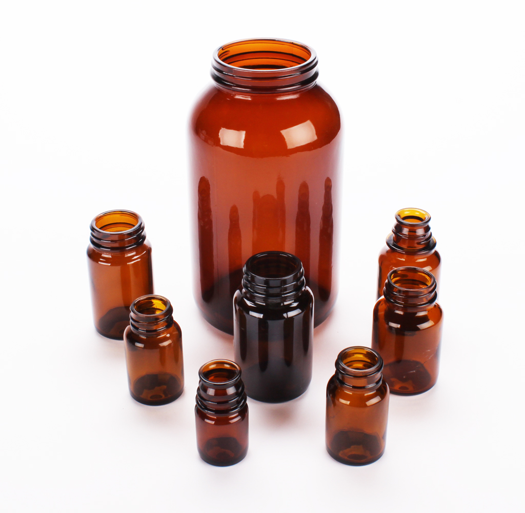 4 Glass Round Packers